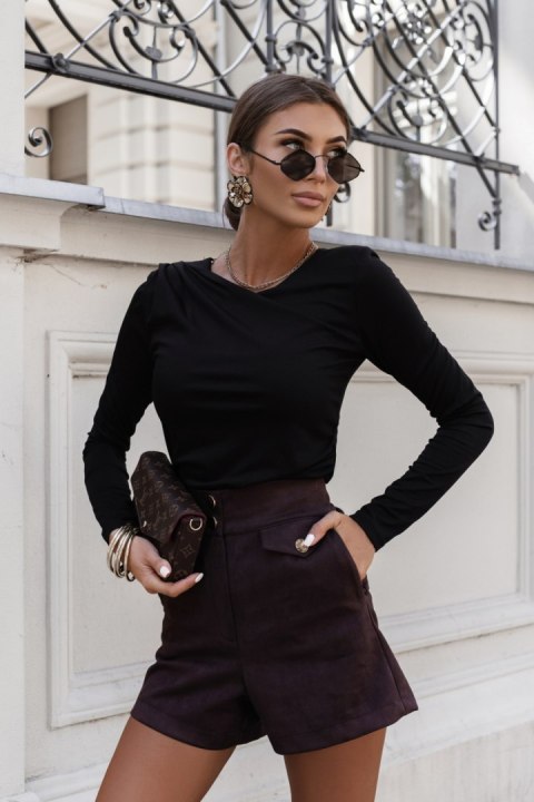 Szorty Damskie Model Cally 358141866 Brown - LaBalancia