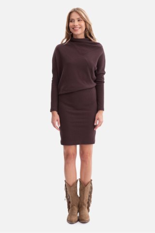 Sukienka Model B309 Gorzka Czekolada - BeWear