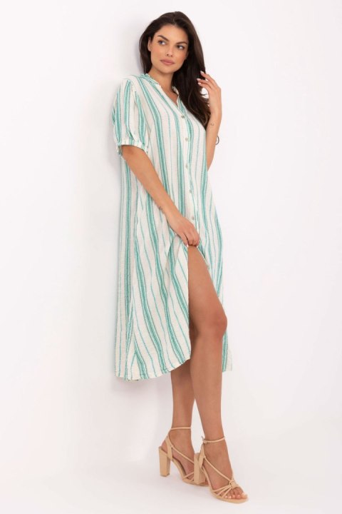 Sukienka Model TW-SK-BI-2451.84 White/Green - Och Bella