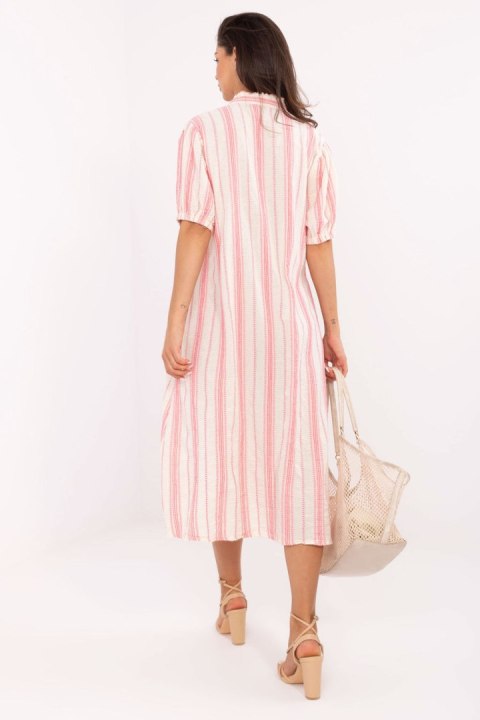 Sukienka Model TW-SK-BI-2451.84 White/Pink - Och Bella
