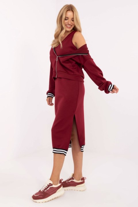 Sukienka Komplet Model IT-KMPL-9719.64 Bordo - Rue Paris