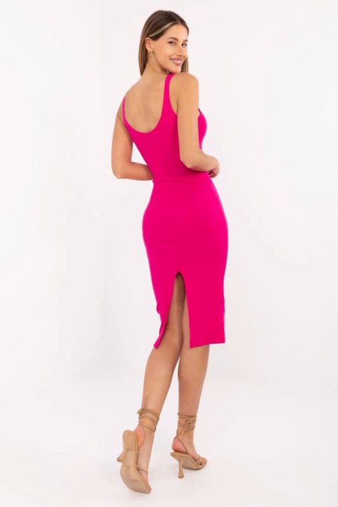 Sukienka Model RV-SK-7531.54 Fuksja - Rue Paris