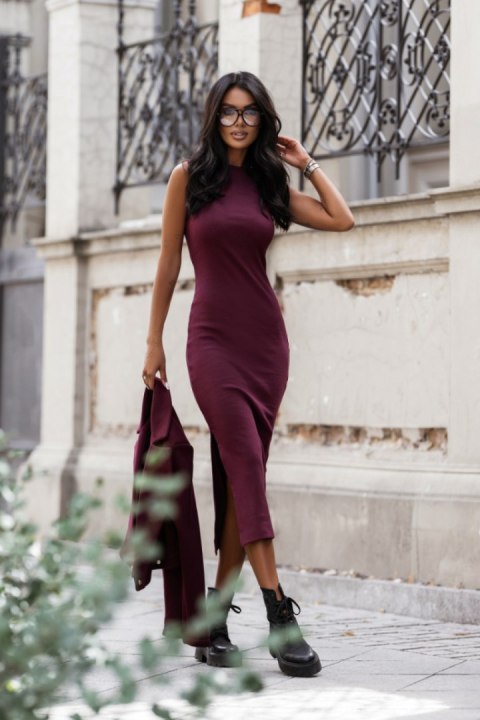 Sukienka Komplet Model Ellie 37009467 Bordo - LaBalancia