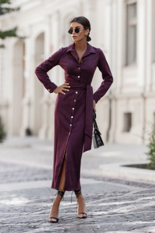 Sukienka Model Ilya 356760167 Bordo - LaBalancia