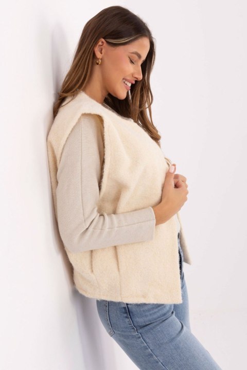 Kamizelka Model IT-KZ-FL9622.29P Ecru - Rue Paris