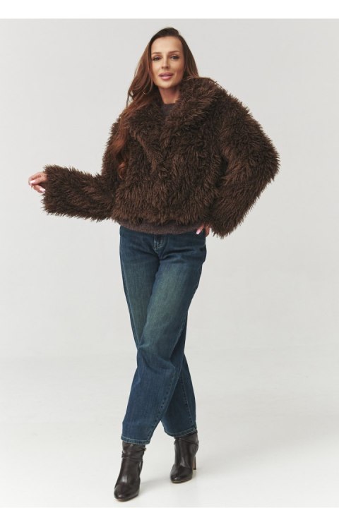 Kurtka Damska Model C1 Brown - Makadamia