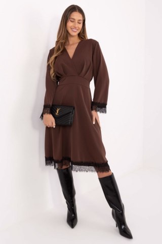 Sukienka Model MI-SK-92477.18P Dark Brown - Italy Moda