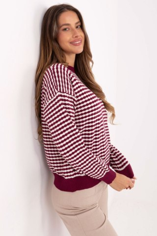 Sweter Damski Model IT-SW-93190.15 Bordo - Factory Price