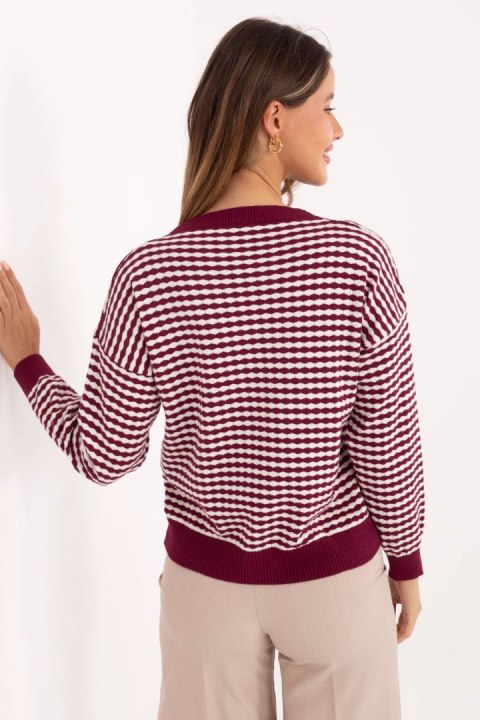 Sweter Damski Model IT-SW-93190.15 Bordo - Factory Price