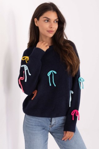 Sweter Damski Model PM-SW-SC82.41 Navy - Factory Price