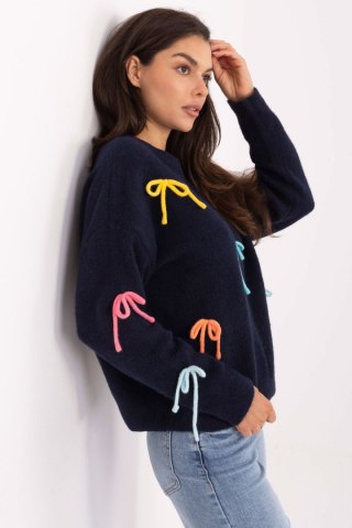 Sweter Damski Model PM-SW-SC82.41 Navy - Factory Price