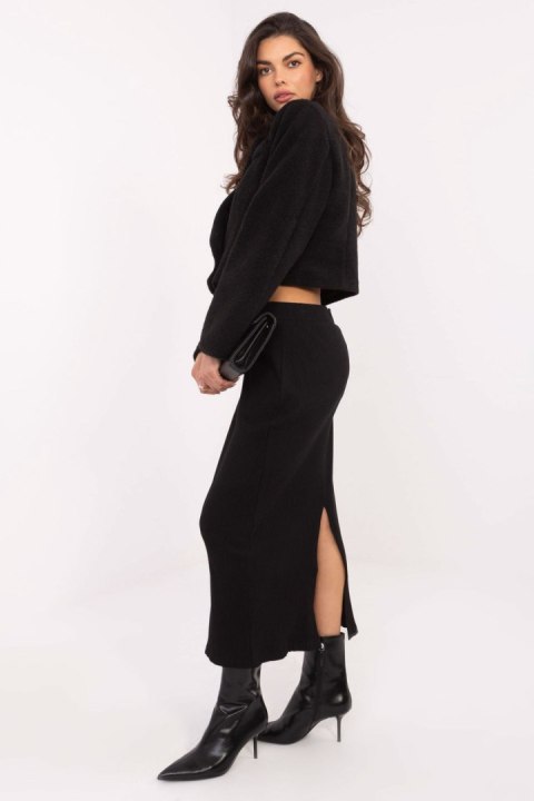 Płaszcz Damski Model IT-KR-FL9730.23 Black - Rue Paris