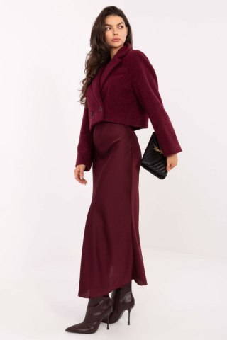 Płaszcz Damski Model IT-KR-FL9730.23 Bordo - Rue Paris