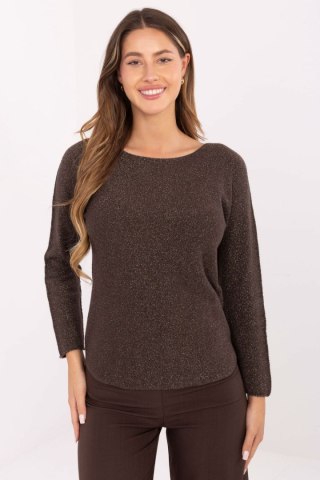 Sweter Damski Model IT-SW-0110.84 Dark Brown - Rue Paris
