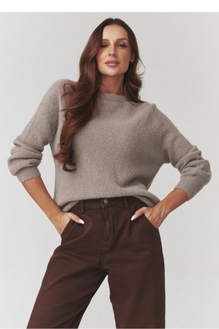 Sweter Damski Model C21 Cappuccino - Makadamia