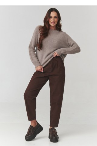 Sweter Damski Model C21 Cappuccino - Makadamia