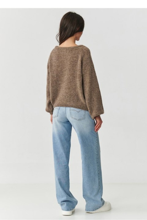 Sweter Damski Model S168 Tabacco - Makadamia