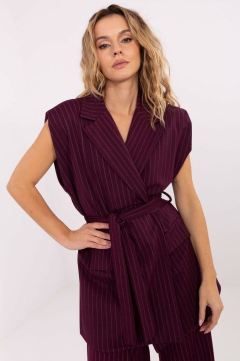 Kamizelka Model IT-KZ-FL9790.66 Bordo - Rue Paris
