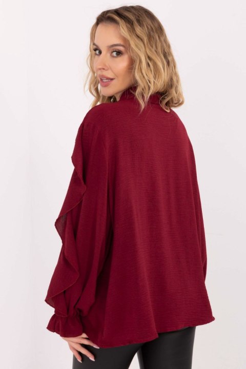 Koszula Damska Model MI-KS-92506.52 Bordo - Italy Moda