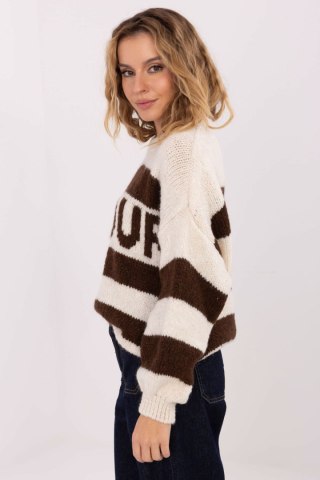 Sweter Damski Model MI-SW-2710.96 Ecru - Italy Moda