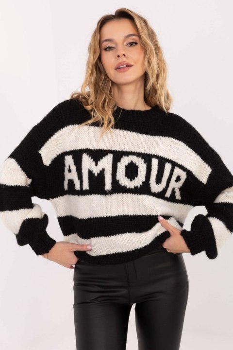 Sweter-MI-SW-2710.96-czarny - Italy Moda