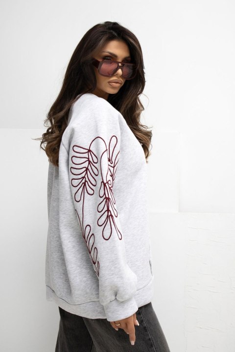 Bluza Damska Model RV-BL-A1042.25 Light Grey - Rue Paris