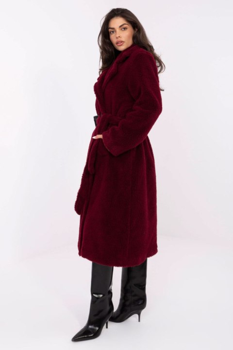 Płaszcz Damski Model IT-PL-97150.26 Bordo - Factory Price