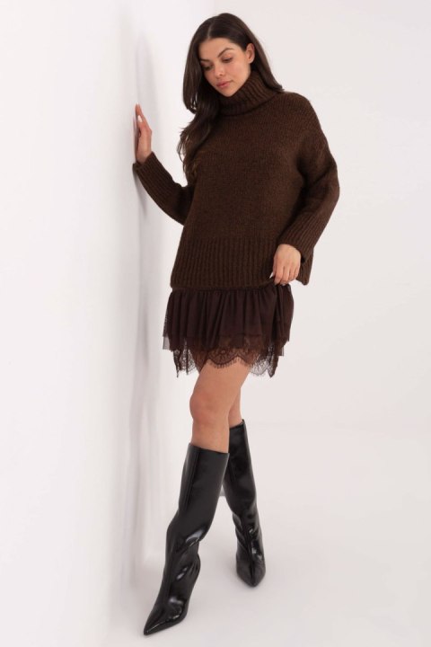 Sukienka Model MI-SK-A409.53 Dark Brown - Italy Moda