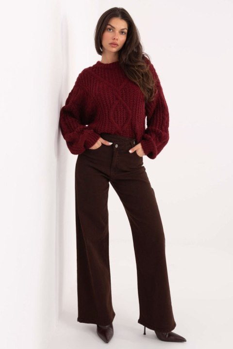 Sweter Damski Model IN-SW-33831.25 Bordo - Factory Price