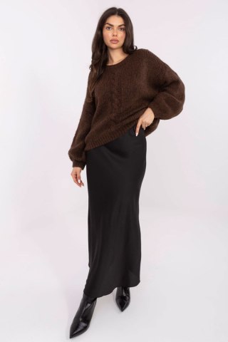 Sweter Damski Model MI-SW-1610.18 Dark Brown - Italy Moda
