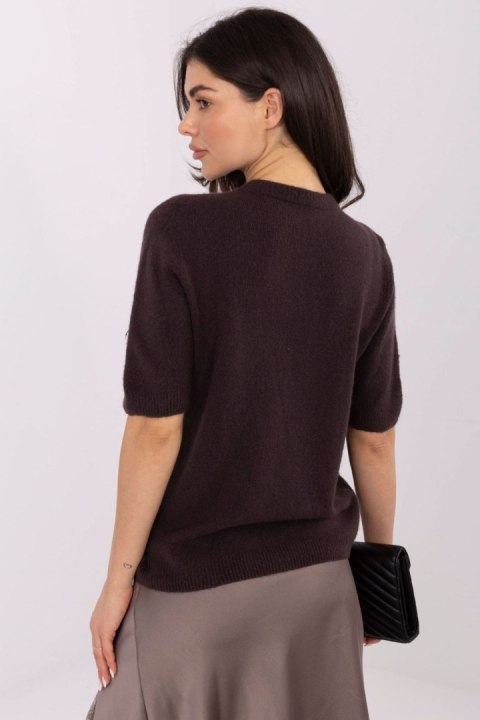 Sweter Damski Model MO-SW-1510.86 Dark Brown - Italy Moda
