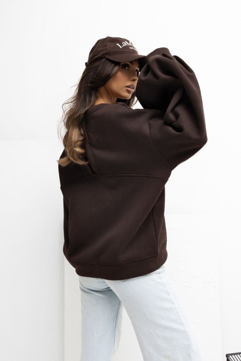 Bluza Damska Model RV-BL-A1040.03 Dark Brown - Rue Paris