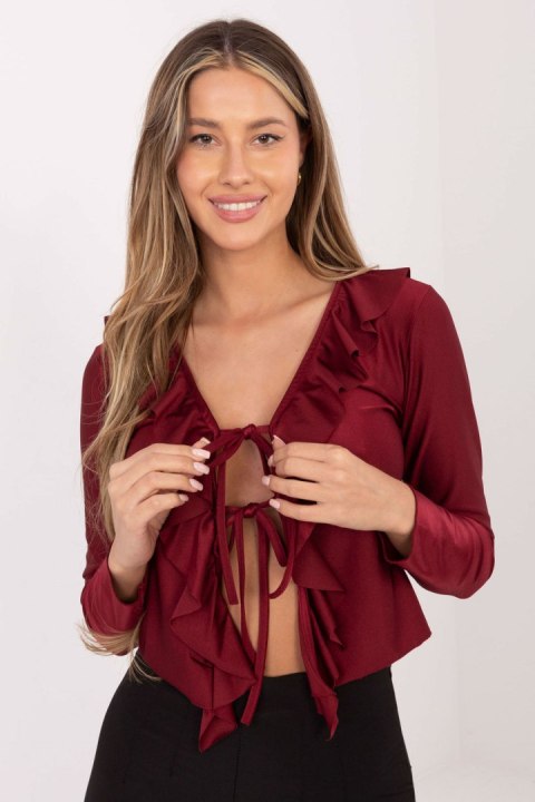 Bluzka Model IT-BZ-21837.00 Bordo - Italy Moda