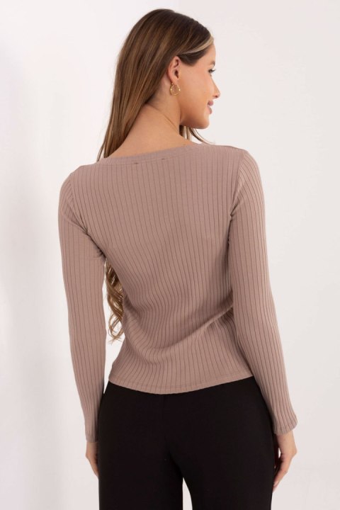 Bluzka Model RV-BZ-A1045.99 Dark Beige - Rue Paris