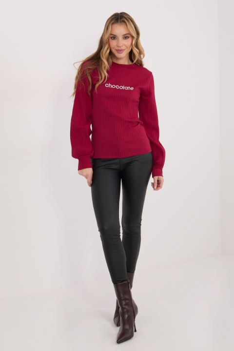 Bluzka Model RV-BZ-A1051.96 Bordo - Rue Paris