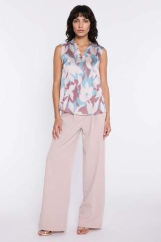 Bluzka z dekoltem w kształcie litery V B228 Flowers - Nife