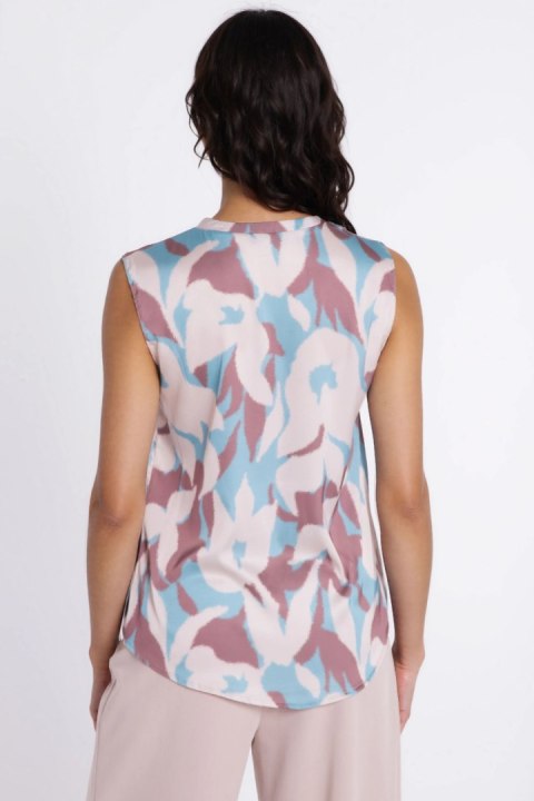 Bluzka z dekoltem w kształcie litery V B228 Flowers - Nife