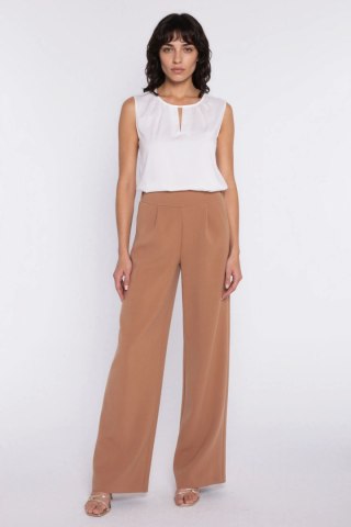 Bluzka z ozdobnym dekoltem B225 Ecru - Nife