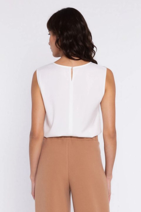 Bluzka z ozdobnym dekoltem B225 Ecru - Nife