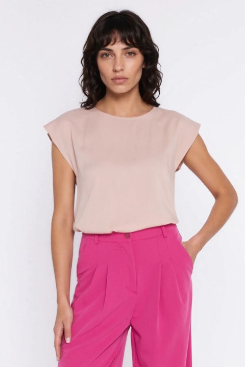 Bluzka z rękawem kimono B222 Beige - Nife