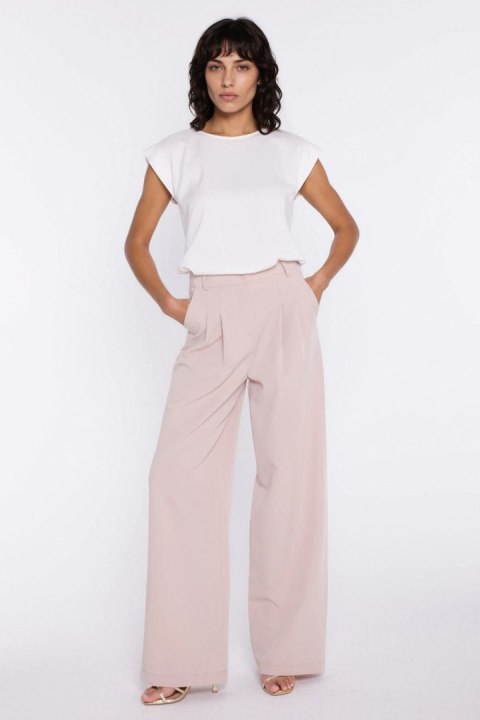 Bluzka z rękawem kimono B222 Ecru - Nife