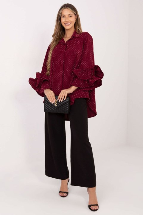 Koszula Damska Model IT-KS-8381-1.64 Bordo - Italy Moda