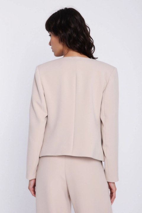 Krótki żakiet chanel Z100 Beige - Nife