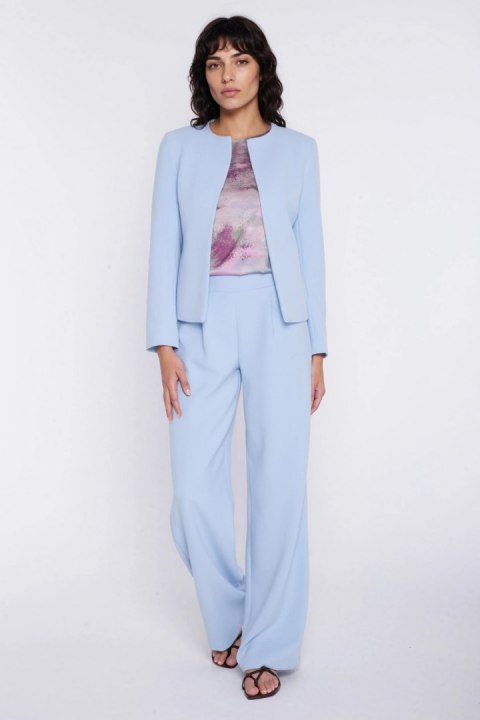 Krótki żakiet chanel Z100 Błękit - Nife