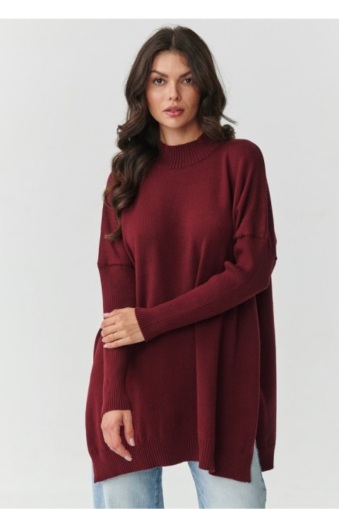 Sweter Damski Model S164 Bordo - Makadamia