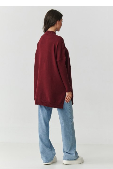 Sweter Damski Model S164 Bordo - Makadamia