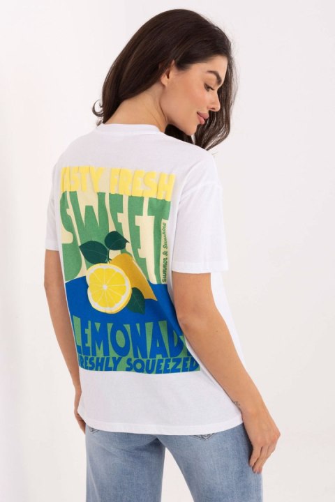 Tshirt Damski Model D12022AH02645W White/Yellow - Sublevel