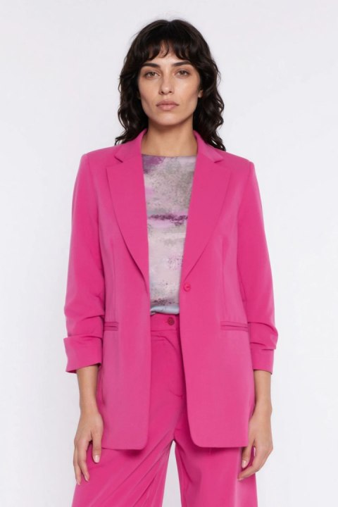 Żakiet z marszczonymi rękawami Z98 Pink - Nife