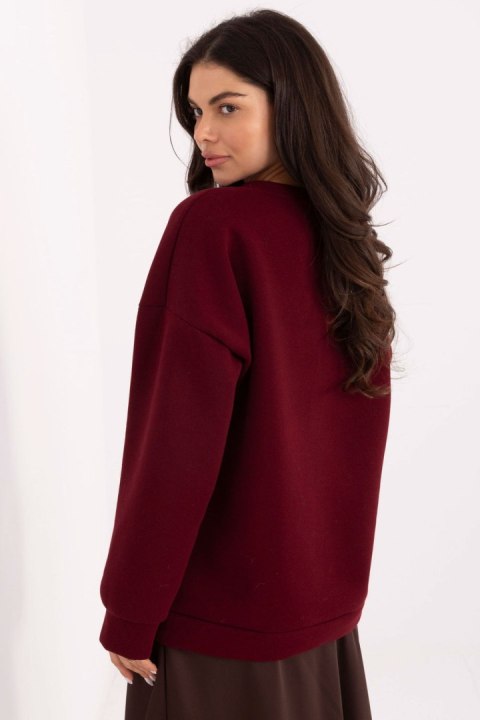 Bluza Damska Model MI-BL-4216-1.82 Bordo - Italy Moda
