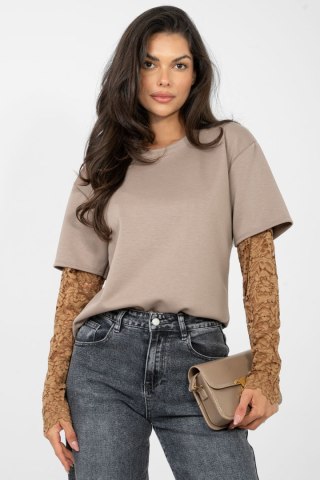 Bluzka Model IT-BZ-22128.27 Dark Beige - Italy Moda